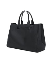 schwarze Shopper Tasche aus Leder von Troubadour