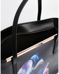 schwarze Shopper Tasche aus Leder von Ted Baker