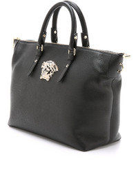 schwarze Shopper Tasche aus Leder von Versace