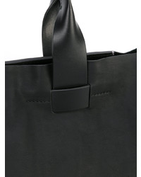 schwarze Shopper Tasche aus Leder von Troubadour