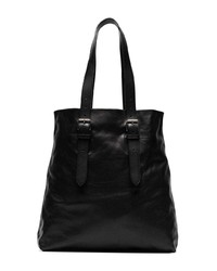 schwarze Shopper Tasche aus Leder von Ann Demeulemeester