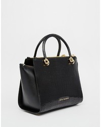 schwarze Shopper Tasche aus Leder von Ted Baker