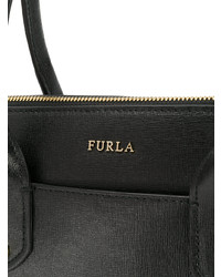 schwarze Shopper Tasche aus Leder von Furla