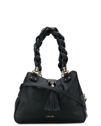 schwarze Shopper Tasche aus Leder von Liu Jo