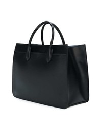 schwarze Shopper Tasche aus Leder von Prada