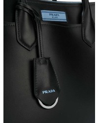 schwarze Shopper Tasche aus Leder von Prada