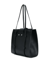 schwarze Shopper Tasche aus Leder von Sergio Rossi