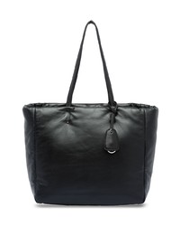 schwarze Shopper Tasche aus Leder von Prada