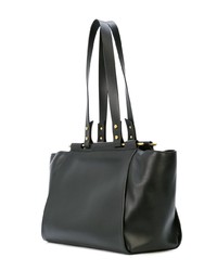 schwarze Shopper Tasche aus Leder von Poiret