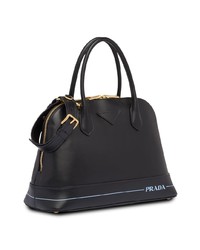 schwarze Shopper Tasche aus Leder von Prada