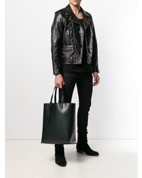 schwarze Shopper Tasche aus Leder von Saint Laurent