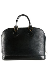 schwarze Shopper Tasche aus Leder von Louis Vuitton