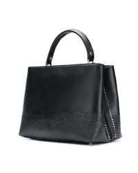 schwarze Shopper Tasche aus Leder von Paula Cademartori