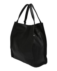 schwarze Shopper Tasche aus Leder von Mae & Ivy