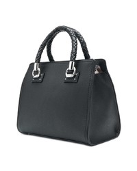 schwarze Shopper Tasche aus Leder von Liu Jo