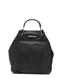 schwarze Shopper Tasche aus Leder von Marc Ellis
