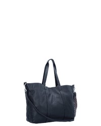 schwarze Shopper Tasche aus Leder von Marc O'Polo