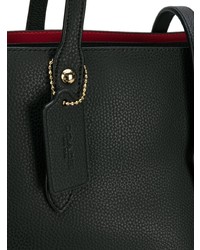 schwarze Shopper Tasche aus Leder von Coach