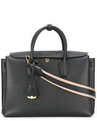 schwarze Shopper Tasche aus Leder von MCM