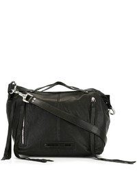 schwarze Shopper Tasche aus Leder von McQ by Alexander McQueen