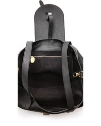 schwarze Shopper Tasche aus Leder von Meli-Melo