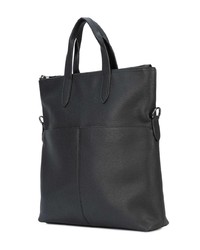 schwarze Shopper Tasche aus Leder von Coach