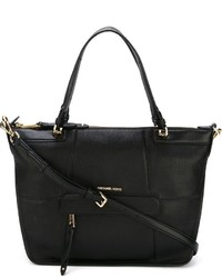 schwarze Shopper Tasche aus Leder von MICHAEL Michael Kors