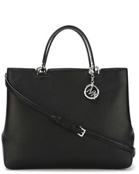 schwarze Shopper Tasche aus Leder von MICHAEL Michael Kors