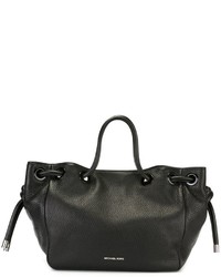 schwarze Shopper Tasche aus Leder von MICHAEL Michael Kors