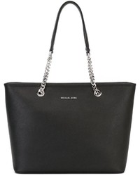 schwarze Shopper Tasche aus Leder von MICHAEL Michael Kors