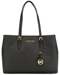 schwarze Shopper Tasche aus Leder von MICHAEL Michael Kors