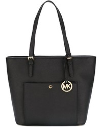 schwarze Shopper Tasche aus Leder von MICHAEL Michael Kors