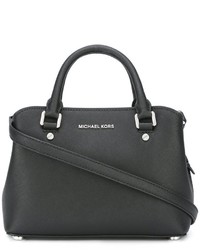 schwarze Shopper Tasche aus Leder von MICHAEL Michael Kors