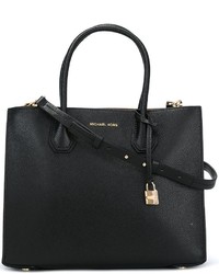 schwarze Shopper Tasche aus Leder von MICHAEL Michael Kors