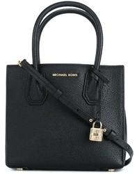 schwarze Shopper Tasche aus Leder von MICHAEL Michael Kors