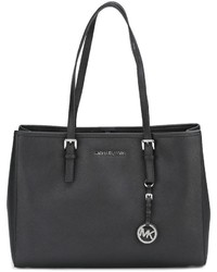 schwarze Shopper Tasche aus Leder von MICHAEL Michael Kors