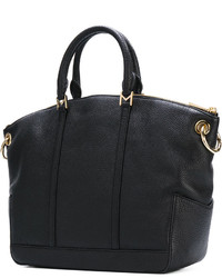 schwarze Shopper Tasche aus Leder von MICHAEL Michael Kors