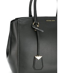 schwarze Shopper Tasche aus Leder von MICHAEL Michael Kors