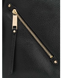 schwarze Shopper Tasche aus Leder von MICHAEL Michael Kors