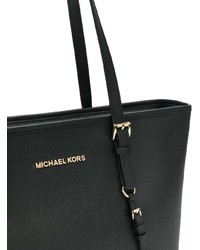 schwarze Shopper Tasche aus Leder von MICHAEL Michael Kors