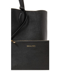 schwarze Shopper Tasche aus Leder von MICHAEL Michael Kors