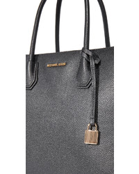 schwarze Shopper Tasche aus Leder von MICHAEL Michael Kors