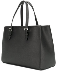 schwarze Shopper Tasche aus Leder von MICHAEL Michael Kors