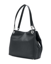 schwarze Shopper Tasche aus Leder von MICHAEL Michael Kors