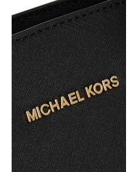 schwarze Shopper Tasche aus Leder von MICHAEL Michael Kors