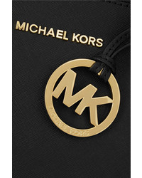 schwarze Shopper Tasche aus Leder von MICHAEL Michael Kors