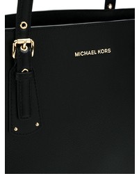 schwarze Shopper Tasche aus Leder von MICHAEL Michael Kors