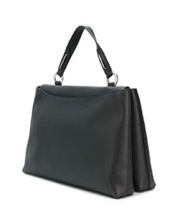 schwarze Shopper Tasche aus Leder von Orciani