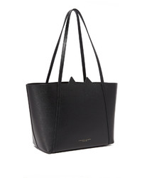 schwarze Shopper Tasche aus Leder von Charlotte Olympia