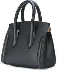 schwarze Shopper Tasche aus Leder von Alexander McQueen